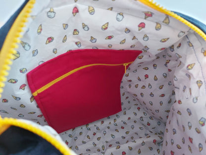 Sac Salem en jean et patch pop